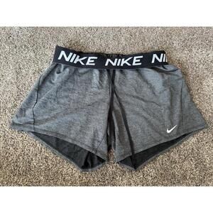 Nike‎ Athletic Shorts Women's Small Gray Dri-Fit 5" inseam